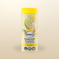 Balea Buttermilk & Lemon shower cream on a warm beige background